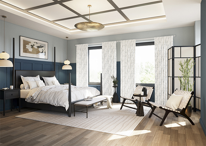 Laura Ashley Pussy Willow, Off White/Seaspray - Made to Measure Curtains - Image 7